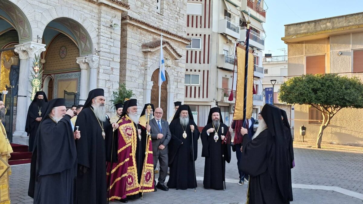 Το Μεσολόγγι υποδέχθηκε το Ιστορικό Λάβαρο της Αγίας Λαύρας
