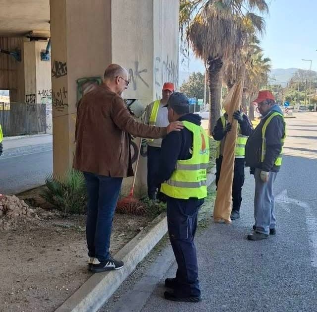 Επίσκεψη του Αναπλ. Περιφερειάρχη Χ. Μπονάνου στα συνεργεία της ΚΟΙΣΠΕ Φάρος