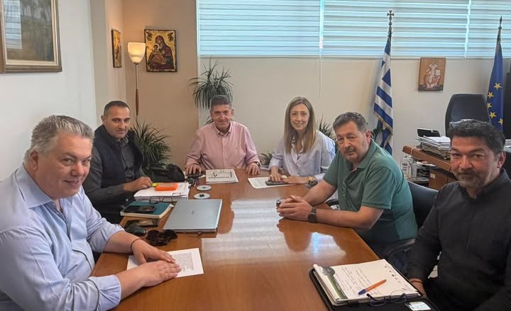 Συνάντηση Δημάρχου, Γρ. Αλεξόπουλου με την Διευθύντρια και στελέχη της Αχαΐα Αναπτυξιακή Α.Ε.