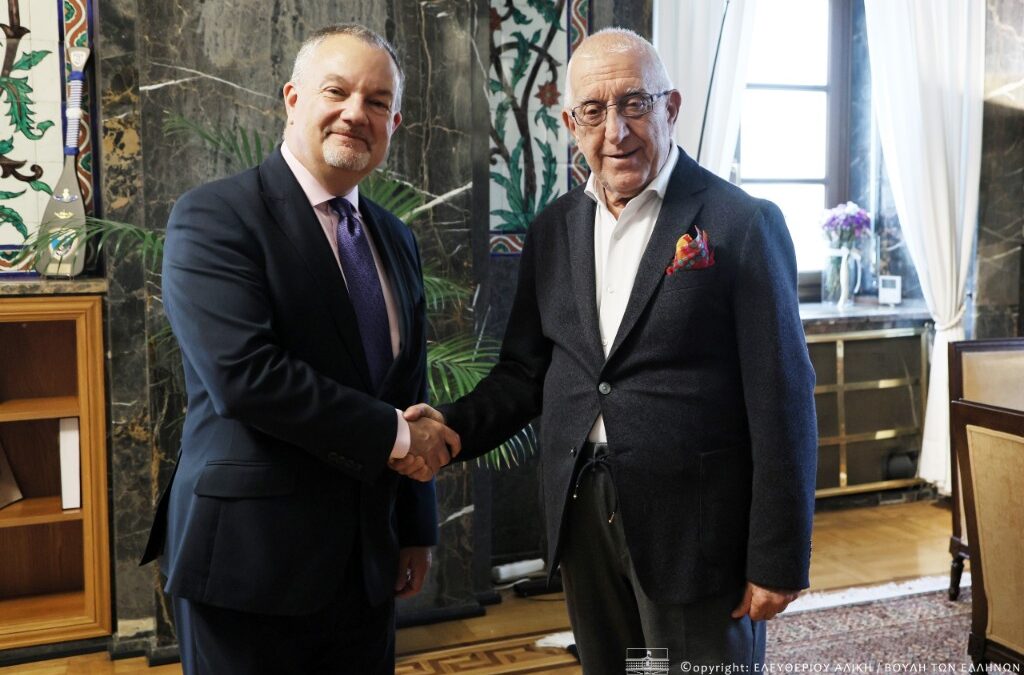 Συνάντηση του Προέδρου Βουλής με τον Πρέσβη του Ηνωμένου Βασιλείου