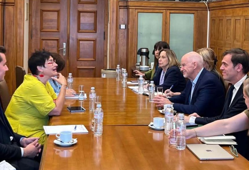 Συνάντηση Γιώργου Α. Παπανδρέου και Δημήτρη Μάντζου με την Πρόεδρο της Κοινοβουλευτικής Συνέλευσης του Συμβουλίου της Ευρώπης