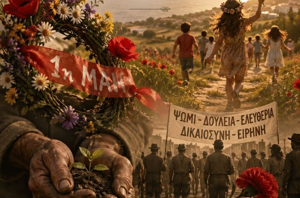 Θεόδωρος Γ. Θανόπουλος: Πρωτομαγιά…Στων λουλουδιών τη ζωγραφιά ροδίζει η μέρα πάλι, με χρώματα που γίνονται τραγούδι σ’ ακρογιάλι!..