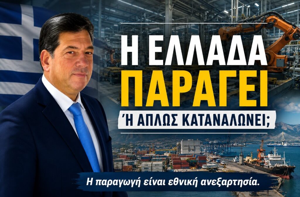 Δημήτρης Παλούμπης: Η Ελλάδα παράγει ή απλώς καταναλώνει;