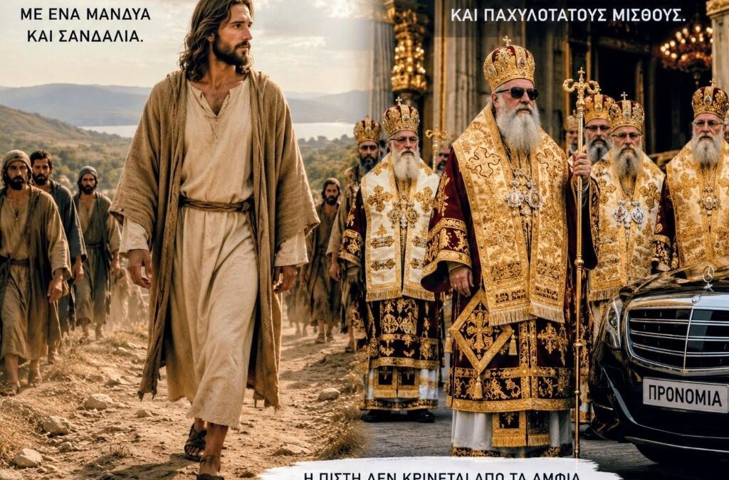 Θεόδωρος Γ. Θανόπουλος: Με μανδύα φθαρμένο περπάτησες στη γη, χωρίς θρόνους, χωρίς στέμμα, χωρίς χρυσή στολή.