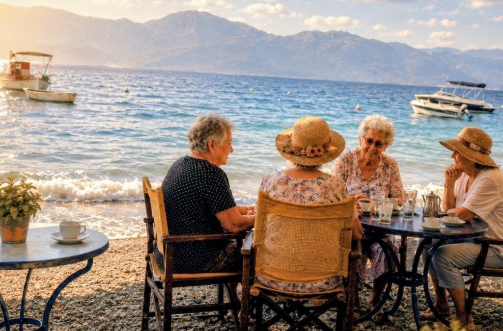 Θεόδωρος Γ. Θανόπουλος: Αφιερωμένο, στη γνωστή, καλοκαιρινή γυναικεία παρέα.
