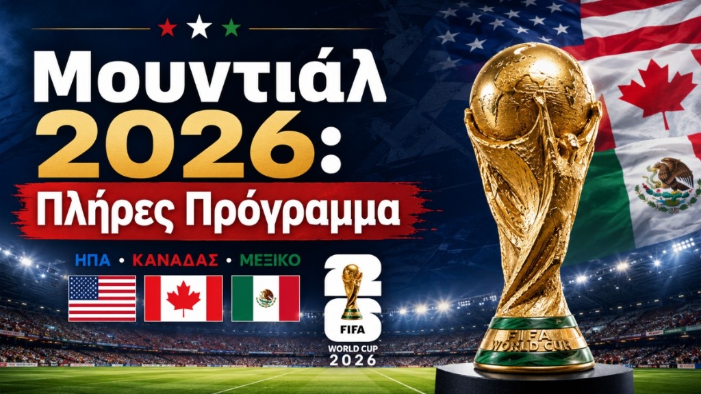 Μουντιάλ 2026: Το πρόγραμμα των… ξενύχτηδων – Οι ώρες όλων των μεταμεσονύχτιων αγώνων