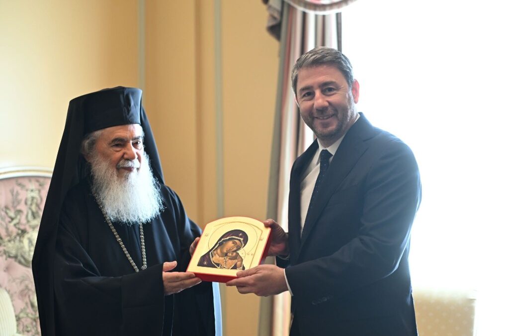 Ν. Ανδρουλάκης: «Είμαστε στο πλευρό σας για την προστασία των δικαιωμάτων του Πατριαρχείου, των χριστιανών της Μ. Ανατολής και την υπεράσπιση του νομικού καθεστώτος των Αγίων Τόπων»